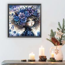 Load image into Gallery viewer, Yellow Flower Little Girl-Partial Special Diamond Painting-30x30cm