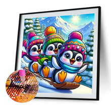 Load image into Gallery viewer, Penguin-Full Round Diamond Painting-50x50cm