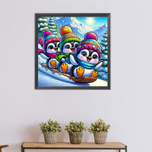 Load image into Gallery viewer, Penguin-Full Round Diamond Painting-50x50cm