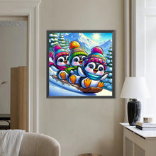 Load image into Gallery viewer, Penguin-Full Round Diamond Painting-50x50cm