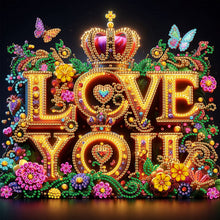 Load image into Gallery viewer, LOVE-Partial Special Diamond Painting-30x30cm