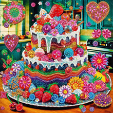 Load image into Gallery viewer, Cake Dessert-Partial Special Diamond Painting-30x30cm