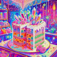Load image into Gallery viewer, Cake Dessert-Partial Special Diamond Painting-30x30cm
