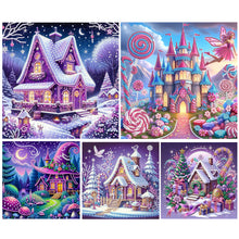Load image into Gallery viewer, Witch Hat House-Partial Special Diamond Painting-30x30cm