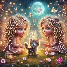 Load image into Gallery viewer, Mermaid Fairy Girl-Partial Special Diamond Painting-30x30cm