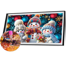 Load image into Gallery viewer, Snowman-Full Round Diamond Painting-80x50cm-Large Size