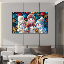 Load image into Gallery viewer, Snowman-Full Round Diamond Painting-80x50cm-Large Size
