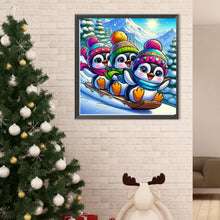 Load image into Gallery viewer, Penguin-Full Round Diamond Painting-40x40cm