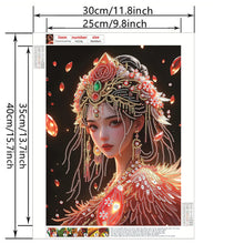 Load image into Gallery viewer, Orange Dress Girl-Partial Special Diamond Painting-30x40cm
