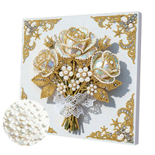 Load image into Gallery viewer, Elegant Girl-Partial Pearl Painting Kit with Frame-25x25cm
