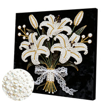 Load image into Gallery viewer, Elegant Girl-Partial Pearl Painting Kit with Frame-25x25cm