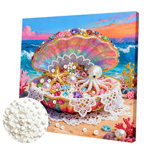 Load image into Gallery viewer, Cross-Partial Pearl Painting Kit with Frame-25x25cm