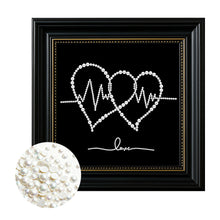 Load image into Gallery viewer, Heart-Partial Pearl Painting Kit with Frame-27x27cm