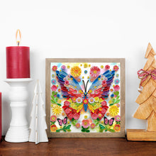 Load image into Gallery viewer, Butterfly Flowers-Partial Special Diamond Painting-30x30cm