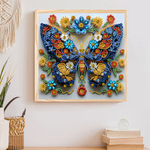 Load image into Gallery viewer, Butterfly Flowers-Partial Special Diamond Painting-30x30cm