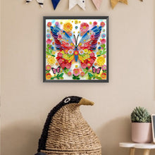 Load image into Gallery viewer, Butterfly Flowers-Partial Special Diamond Painting-30x30cm