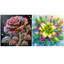 Load image into Gallery viewer, Roses and Lilies-Partial Special Diamond Painting-30x30cm