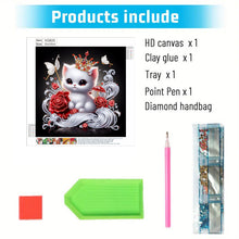 Load image into Gallery viewer, Winter Cat-Partial Special Diamond Painting-30x30cm