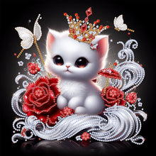 Load image into Gallery viewer, Winter Cat-Partial Special Diamond Painting-30x30cm