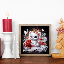 Load image into Gallery viewer, Winter Cat-Partial Special Diamond Painting-30x30cm
