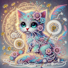 Load image into Gallery viewer, Winter Cat-Partial Special Diamond Painting-30x30cm