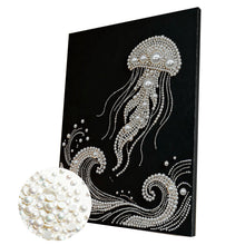 Load image into Gallery viewer, Jellyfish-Partial Pearl Painting Kit with Frame-30x40cm