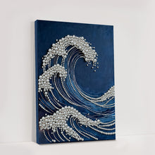 Load image into Gallery viewer, Waves-Partial Pearl Painting Kit with Frame-30x40cm