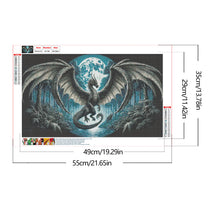 Load image into Gallery viewer, Dragon-Full Round Diamond Painting-55x35cm