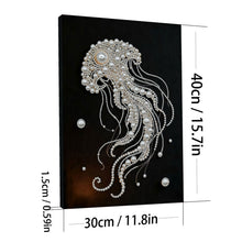 Load image into Gallery viewer, Jellyfish-Partial Pearl Painting Kit with Frame-30x40cm