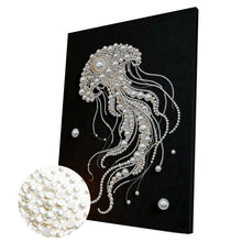 Load image into Gallery viewer, Jellyfish-Partial Pearl Painting Kit with Frame-30x40cm