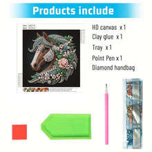 Load image into Gallery viewer, Horse-Partial Special Diamond Painting-30x30cm