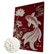 Load image into Gallery viewer, Lotus-Partial Pearl Painting Kit with Frame-30x40cm