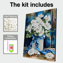 Load image into Gallery viewer, Blue Vase-Partial Pearl Painting Kit with Frame-30x40cm