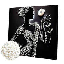 Load image into Gallery viewer, Lady-Partial Pearl Painting Kit with Frame-30x30cm