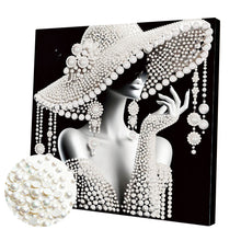 Load image into Gallery viewer, Lady-Partial Pearl Painting Kit with Frame-30x30cm