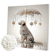 Load image into Gallery viewer, Umbrella Angel-Partial Pearl Painting Kit with Frame-30x30cm