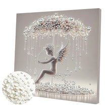 Load image into Gallery viewer, Umbrella Angel-Partial Pearl Painting Kit with Frame-30x30cm