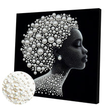 Load image into Gallery viewer, Umbrella Angel-Partial Pearl Painting Kit with Frame-30x30cm