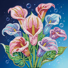 Load image into Gallery viewer, Calla Lily-Partial Pearl Painting Kit with Frame-25x25cm