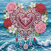 Load image into Gallery viewer, Jellyfish-Partial Pearl Painting Kit with Frame-25x25cm