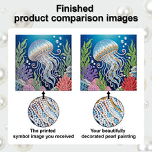 Load image into Gallery viewer, Jellyfish-Partial Pearl Painting Kit with Frame-25x25cm