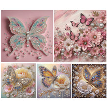 Load image into Gallery viewer, Butterfly-Partial Special Diamond Painting-30x30cm