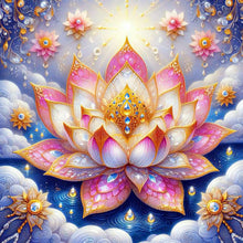 Load image into Gallery viewer, Lotus Flower3-Full Square Diamond Painting-40x40cm