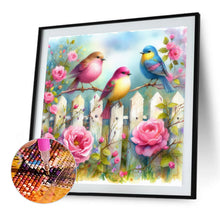Load image into Gallery viewer, Birds And Flowers-Full Round Diamond Painting-40x40cm