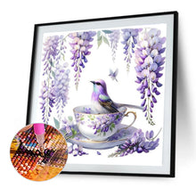 Load image into Gallery viewer, Flower And Bird Mug-Full Round Diamond Painting-40x40cm