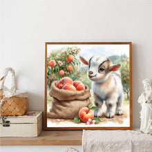 Load image into Gallery viewer, Sheep And Peaches-Full Round Diamond Painting-40x40cm
