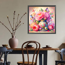 Load image into Gallery viewer, Vase Flowers-Full Round Diamond Painting-40x40cm