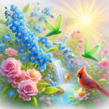 Load image into Gallery viewer, Flower-Full Round Diamond Painting-40x40cm