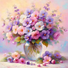 Load image into Gallery viewer, Flowe-Full Round Diamond Painting-40x40cm