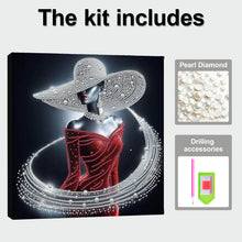 Load image into Gallery viewer, Elegant Lady-Partial Pearl Painting Kit with Frame-30x30cm